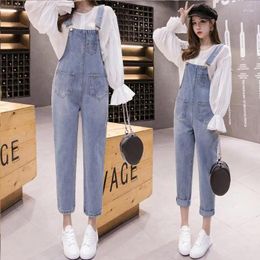 Women's Jeans Woman Pants Denim Suspender Women Loose 2024 Autumn Pantalones Vaqueros Mujer