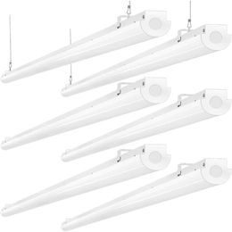 Upgrade Your Lighting with 8FT LED Shop Lights - 110W, 12000LM, 5000K, Energy Saving Commercial Light Fixtures for Warehouse Garage - Pack of 6