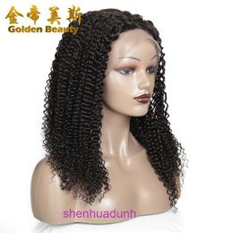 Jerry curl high density straight hair semi-woven pure human natural Colour 13x4 semi-lace huaman
