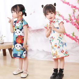 Girl Dresses Vestido Cute Dress For Girls Summer Princess Casual Kids Clothes Short Sleeved Children's Skirt