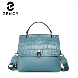 Bag Zency Fashion Elegant Design Women's Handbag Crocodile Leather Shoulder Large Capacity Ladies Commute Working Crossbody