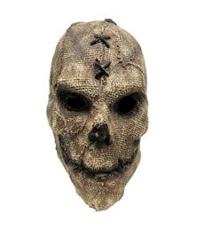 Horror Realistic Scarecrow Masks Cosplay Halloween Costume for Adult Scary Latex Halloween Scary Skull Costume Halloween Party 2201452069