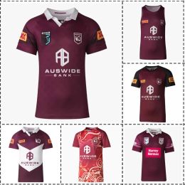 Polos 2023 Queensland Maroons Home / Indigenous / Captains Run / Polo / Singlet Rugby Jersey Mens Size:s5xl