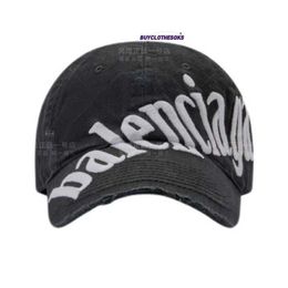 New Fashion Sports Baseball Caps Hip Hop Face Strapback Golf Caps BLNCIAGA Unisex Twill Letter Embroidered Black Baseball Hat Hat