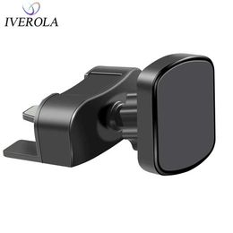 Cell Phone Mounts Holders Univerola 360 Degree Rotation Magnetic Car Phone Holder For iPhone 7 Car CD Slot Air Vent Mount Stand For Samsung Huawei Honor Y240423