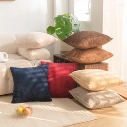 Pillow Nordic Style Square Pure Colour Stripe Living Room Sofa Home Decor Bed Mattress Headboard Backrest
