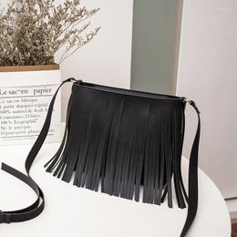 Shoulder Bags Fashion 2024 Casual Girls Ladies S Women's Purse Product Messenger Tassel Mobile Phone Bag