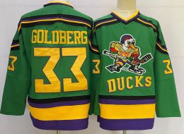 Hockey Greg Goldberg Mighty Ducks Jersey 44 Fulton Reed Jersey 66 Gordon Bombay Movie Ice Hockey Jersey Stitched Letters Numbers Sweats