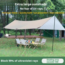 Tents And Shelters Pink Squirrel Camping Tarp Waterproof Tent Tourist Awning Shade Picnic Canopy Beach Sunshade Outdoor UV Protection Sun