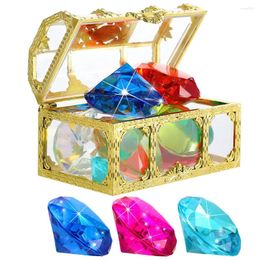 Bottles 1 Set Bathing Gemstone Toy Diving Kids Diamonds With Treasure Chest Kit