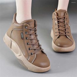 Casual Shoes Height Increasing Thick Heel Ladies Moccasins Flats Sneakers For Womam Womens Sport Original