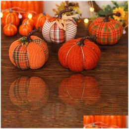 Other Wedding Favours Halloween Scene Dressing Cartoon Colorf Fabric Pumpkin Table Decoration Cross Border Thanksgiving Props Drop De Dhvbp