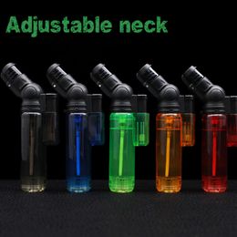 Plastic Unusual Lighters Jet Torch Lighter Refillable Butane Without Gas Windproof Outdoor Igniter Adjustable Neck Cigar Lighters