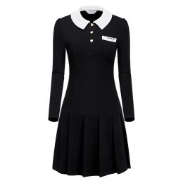 Shirts New Golf Dress Women Long Sleeve Polo Shirt Dress Thickened Warm Dresses Sports Golf Ladies Pleated Skirt Woman Clothes