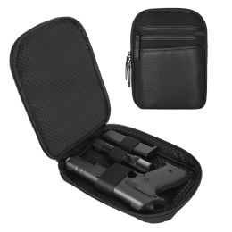 Holsters 1000d Tactical Concealed Pistol Gun Bag Magazine Pouch Pu Leather Outdoor Waist Bag Handgun Protection Case Hidden Belt Holster