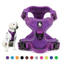 Harnesses Truelove No Pull Dog Harness Adjustable Safety Nylon Large Pet Dog Vest Padded Reflective Outdoor for Dogs Pet Leash Control