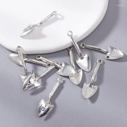Charms Heyuyao 10pcs Silver Colour Metal Alloy Small Elephant Cross Pendant Fit Jewellery Animal Makings