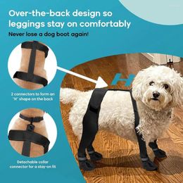 Dog Apparel Pet Shoes With Fastener Tape Waterproof Suspender Boots For Winter Snow Hiking Anti-slip Fall Rain Running
