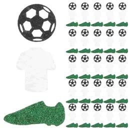 Party Decoration 50 Pcs Football Decorations Sequins Ornaments Glitter Shirt Supplies Glitters