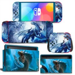 Stickers GAME New Switch Skin Sticker NS Switch OLED stickers skins for Switch Console and JoyCon Controller Decal Vinyl