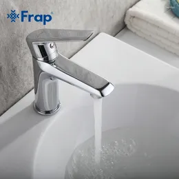 Bathroom Sink Faucets Frap Basin Faucet Deck Mounted Tap Single Handle Dual Control Cold And Water Mixer Accessories F1084