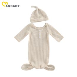 sets ma&baby 03M Newborn Infant Baby Boys Girl Sleeping Bags Soft Knit Long Sleeve Bedding Fall Spring