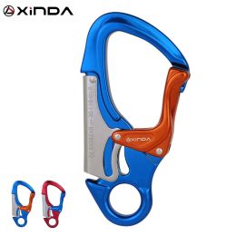 Accessories Xinda Outdoor Rock Climbing Carabiner 30kn Mountaineering Downhill Safety Hook Via Ferrata Working at Height Equipment