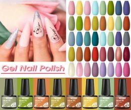 Gel Nail Polish Set 911PCS Kit Glitter Vernis Semi Permanent With Base Matte Top Coat UV LED Art7646238