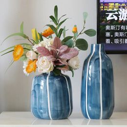 Vases Vase Ceramic Living Room Flower Arrangement Dry Decoration Nordic Creative Simple Table Water Light Luxury