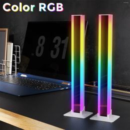 Table Lamps 2pcs Smart RGB Light Bar With Remote APP Control LED Ambient Lamp Bars Gaming Backlight Decoration Colour Changing