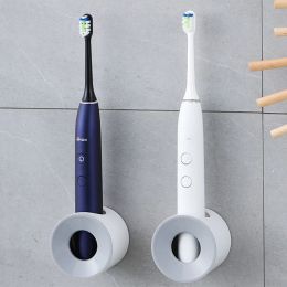 toothbrush Electric Toothbrush Holder Wall Mounted Storage Rack Toothbrush Storage Organizer Adhesive Toothbrush Holder Bathroom Accessorie