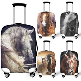 Accessories Handsome Horse Luggage Protector New Durable Elastic Stretch Travel Trolley Case Custom Personalized Classic Design Dust Covers