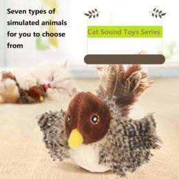 Toys Vealind Vocal Cat Toys Series Natural Simulation Multispecies Prey Mice Birds Self Hi Kitty Toy