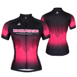 Racing Jackets Professional Customization Women's Short Sleeve Cycling Jersey Summer Bike Clothing