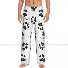 Men's Sleepwear Men Sleep Bottoms Male Lounge Trousers Sketches Of Dog Prints Pajama Pants