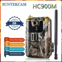 Cameras Suntekcam HC900M Hunting Trail Camera 2G SMS/MMS/SMTP1080P HD 20MP Night Vision Wildlife Waterproof Photo Traps Game Camera