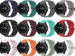 New 20mm Sports Strap For Samsung Galaxy Band Watch 4 44mm 42mm Watch4 Classic 46mm 42mm Replacement Silicone Watchbands7408772