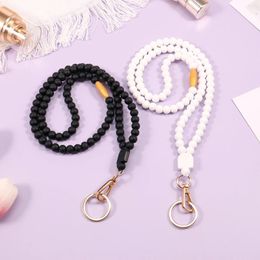 Decorative Figurines ID Badges Lanyard Personalized Keys Lanyards Fashion Soft Beaded Portable Silicone Teacher For Teachers