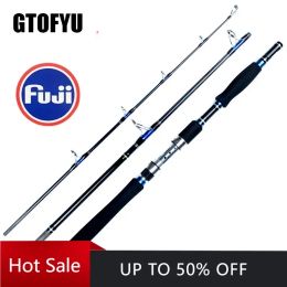 Accessories Fishing Lure Rod 1.8m 2.1m 3 Sections Superhard Lure 70250g Trolling Fishing Rod Carbon Fast Surf Boat Raft Spining Fishing Rod