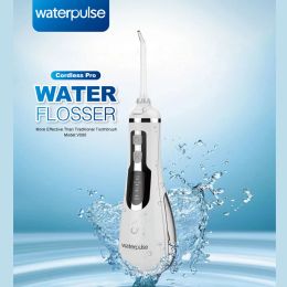 Irrigators Waterpulse V500 Portable Oral Irrigator Dental Hygiene Rechargeable Water Flosser 200ml Cordless Irrigator Oral Teeth Cleaning