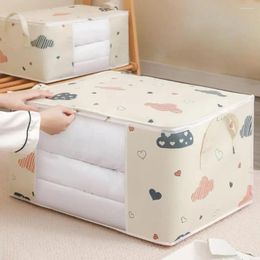 Storage Bags Helpful No Odor Cartoon Pattern Comforter Bag Smooth Zipper Dust-proof Home Supply