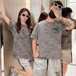 Men's T-Shirts designer Trendy brand patch letter loose casual half sleeved couple outfit summer new round neck versatile short T-shirt KH4Q