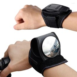 Cycling Gloves Bicycle Rear View Vision Wrist Guards Bike With Safety Reflective Mirror Riding Rearview CycllingWristband Back