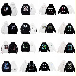 Ofwhit hoodie ow daisy jacket hooded youth fashion outerwear couple outerwear hoodie Spring and Autumn Style man and women hoodie