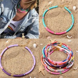 Necklaces Colorful Beads Necklace Women Fashion Girl Necklace Summer Beach Surf Jewelry