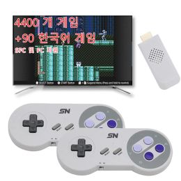 Consoles Video Games Retro Console Wireless MINI Everdrive For SNES NES 16 Bit HD TV Game Stick 4450+ Game For SFC Drive