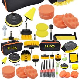 New New New Car Accessories Cleaning Leather Air Vents Scrubber Washing Gloves Polisher Adapter Waxing Detailing Brush Grooming Kit Bags