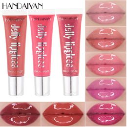 Dropshipping handaiyan geléia lábio hidratante hidratante brilho líquido líquido líquido claro Lipgloss Beauty Cosmetics Lip Tint Tool Tool