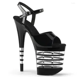 Sandals 2024 High Quality Super Sexy Heel Fine Open Toe Platform Club Exotic Fashion Women's