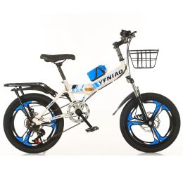 Bicycle Children Foldable Bicycle Mountain Bike 18/20/22 Inch Dual Disc Brake Shifting Bike 614 Years Old Child Bike New